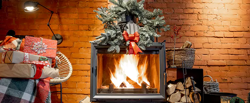 Travis Industries Linear Gas Fireplace Installation in Lindenhurst, New York