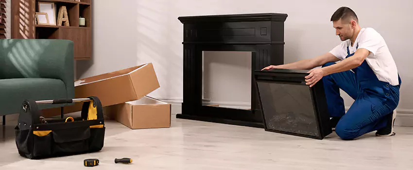 Old Rusted Metal Fireplace Repair And Replacement in Lindenhurst, NY