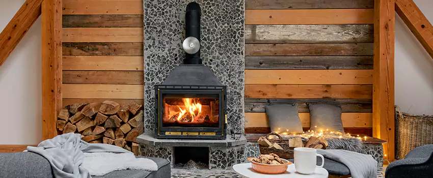 Thelin Hearth Products Direct Vent Gas Stove Fireplace Inspection in Lindenhurst, New York